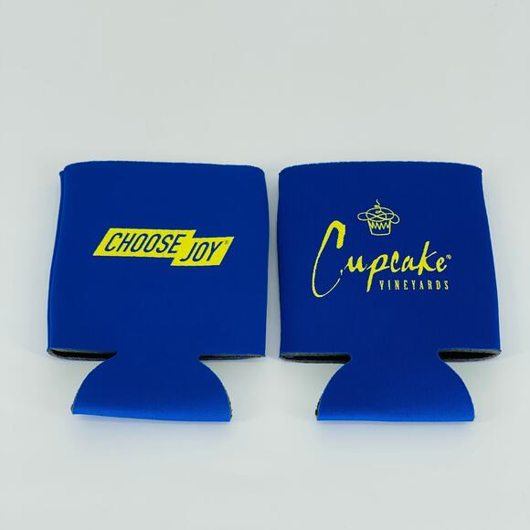 Cupcake Wine / Vineyards  Beer Bottle / Soda Can Koozies - Set of 2 - New - Picture 2 of 10